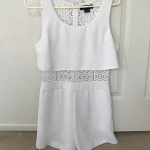 Marciano White Lace Romper